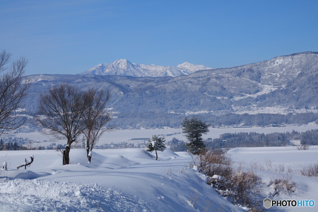 飯山からの妙高山