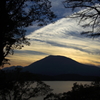 黒姫山夕景