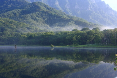 湖の朝