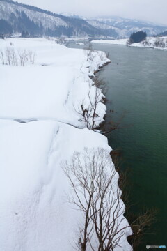 千曲川冬景