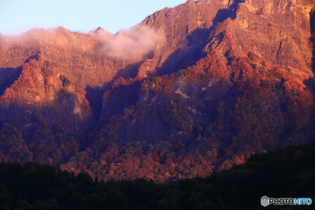 戸隠山曙光