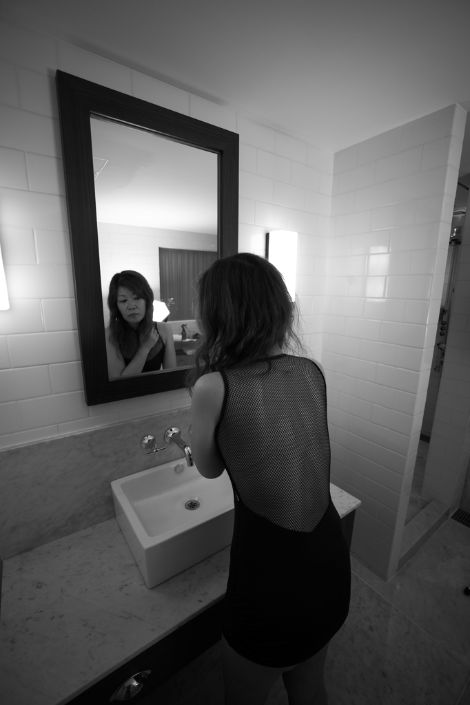 Black and white