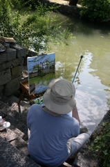 絵かいてたおじちゃん