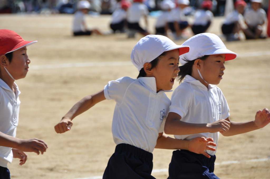 靴が脱げた・・・！