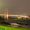 Bridge on moonlight night