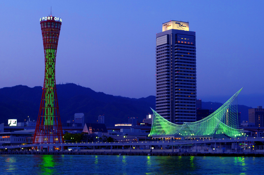 神戸ハーバーランドの夜景