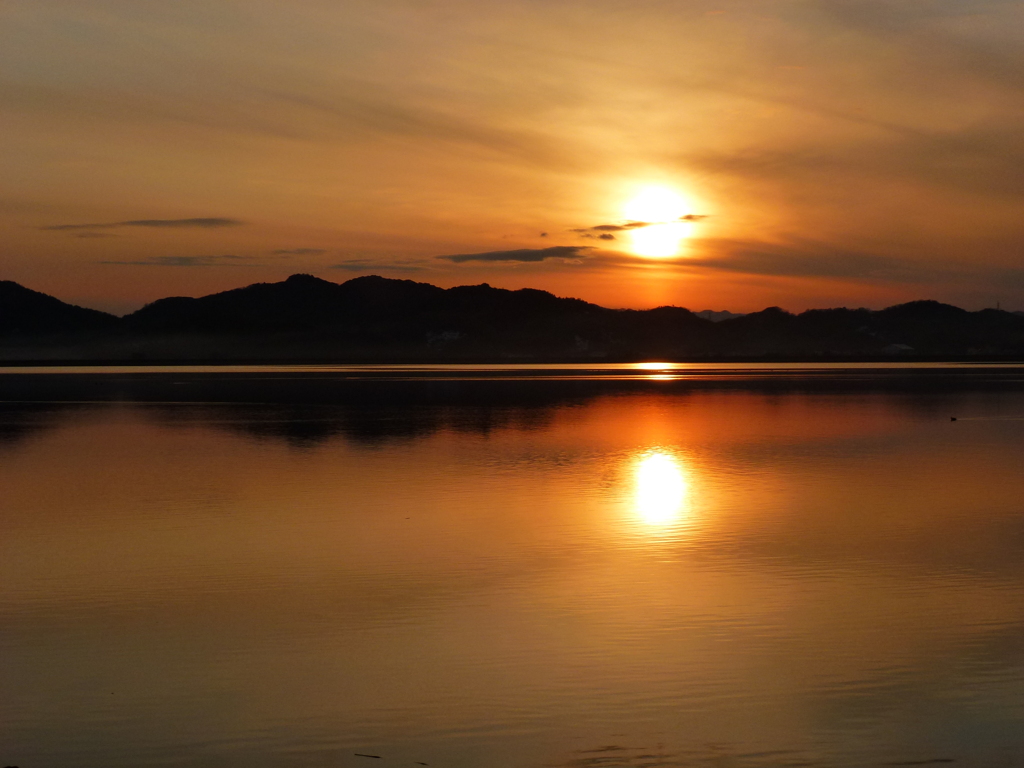 2011年最後の夕日