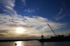 青い夕暮れ