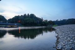 肱川の風景