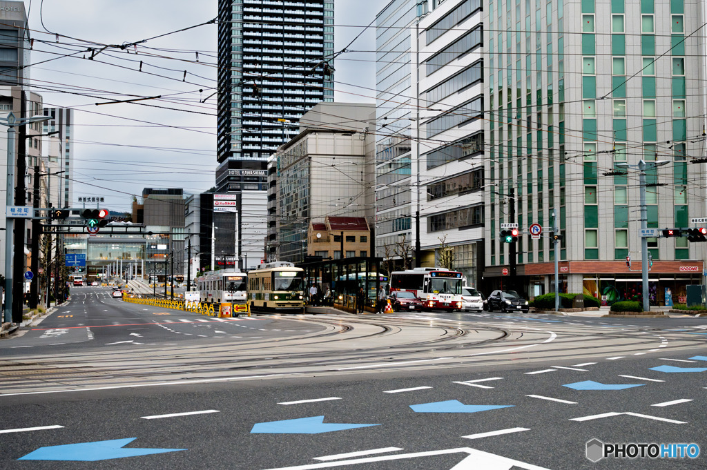 路面電車のある街