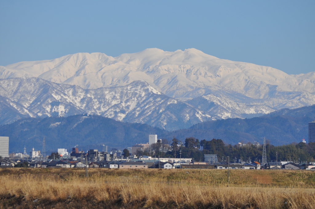 Mt. Fujishaga-dake with Snow