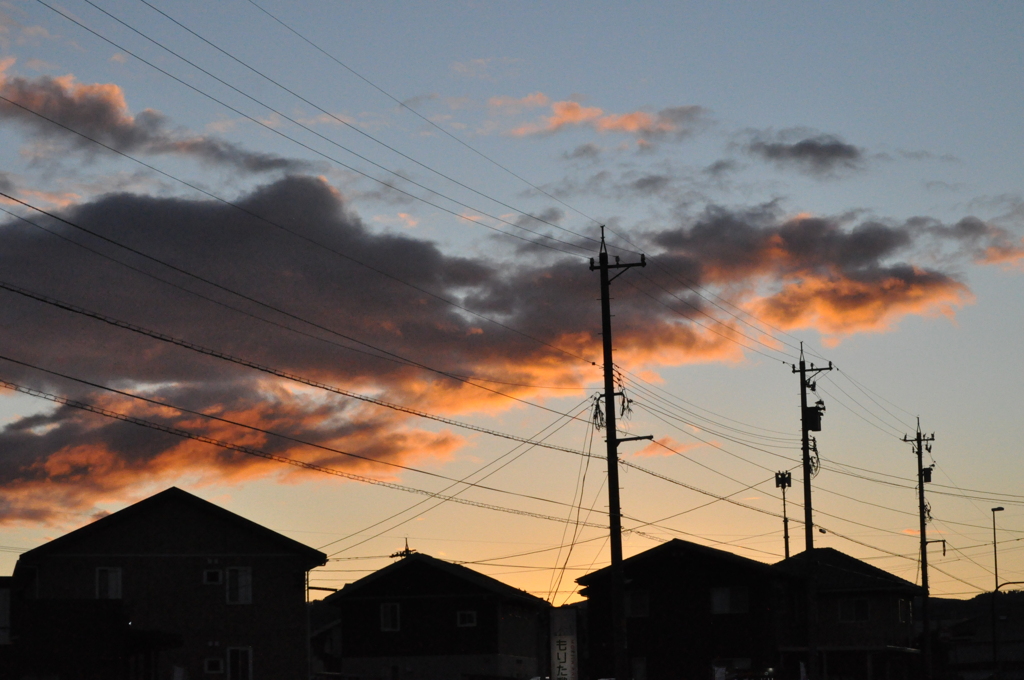 Sunset-colored Clouds