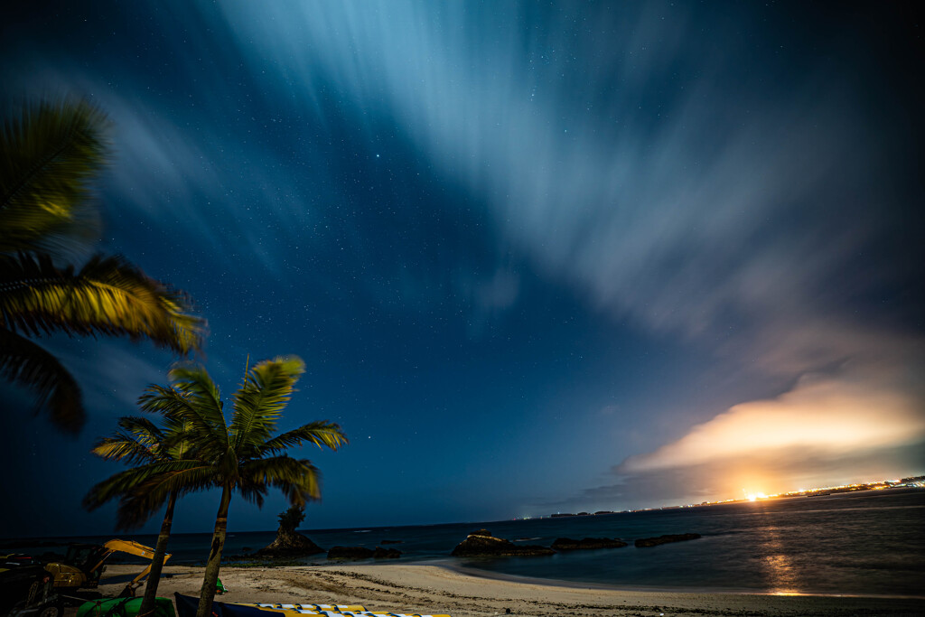 沖縄の星景
