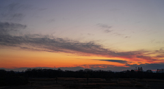 秋ヶ瀬に沈む夕日、その先にある明日