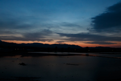 引水夕焼