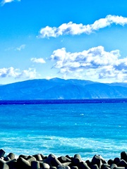 伊豆半島　海は荒れてます(ﾟ∀ﾟ)