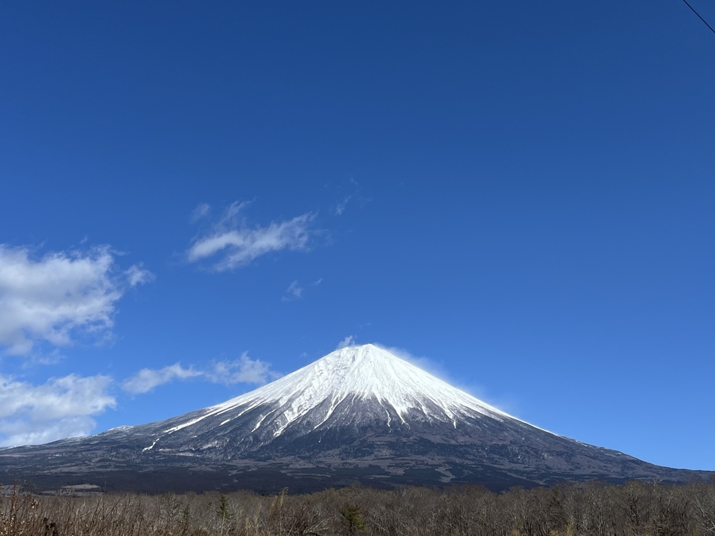 散歩中の富士山