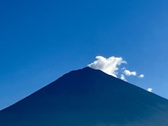 夏の終わりの富士山