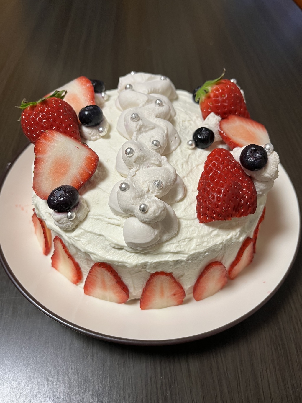 今日はMy Birthday  手作りケーキ