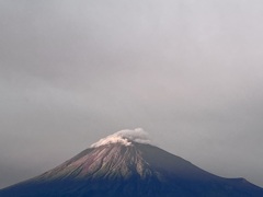 夕暮れの富士山