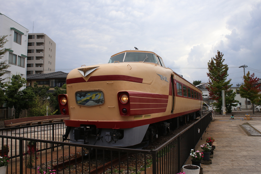 土居原ボンネット広場、489系特急型電車　(石川県小松市)