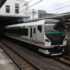 JR松本駅、臨時特急「あずさ」E257系5000番台