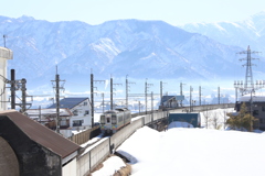 北越急行ほくほく線　快速「スノーラビット」　魚沼丘陵駅