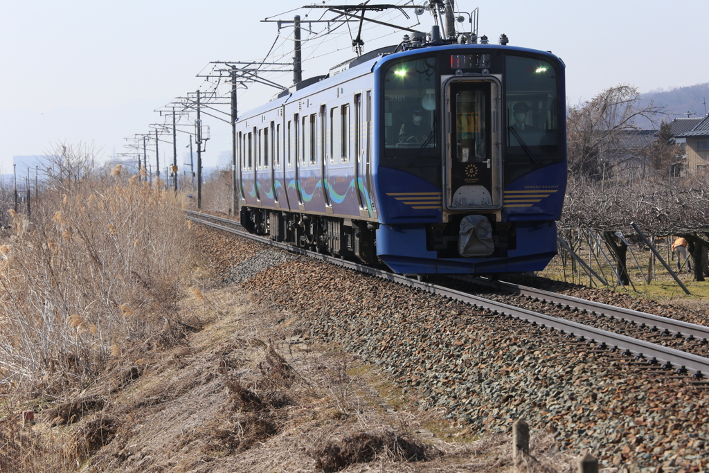 しなの鉄道　最新型SR1系　三才～豊野間