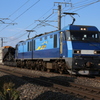 EH200形電気機関車と特大貨物シキ611　篠ノ井線平田駅付近にて