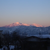 冬の妙高山、火打山