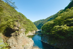 龍王峡、下流へ