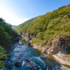 龍王峡、上流より