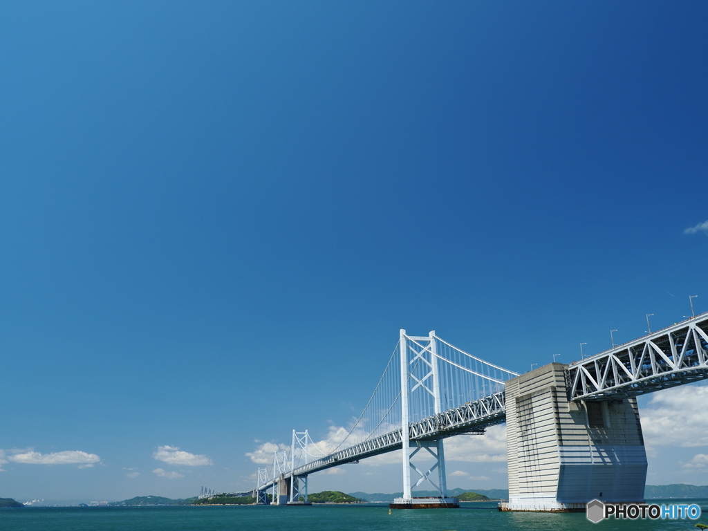 青い空と瀬戸大橋