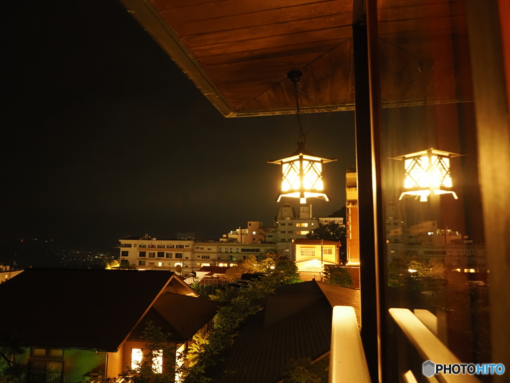 温泉宿の明かり