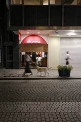 夜歩く