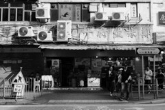 室外機のある通り