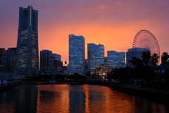 万国橋からの夕焼け