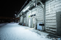 雪の美瑛駅