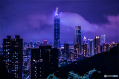 象山から見た台北101（Taipei 101）