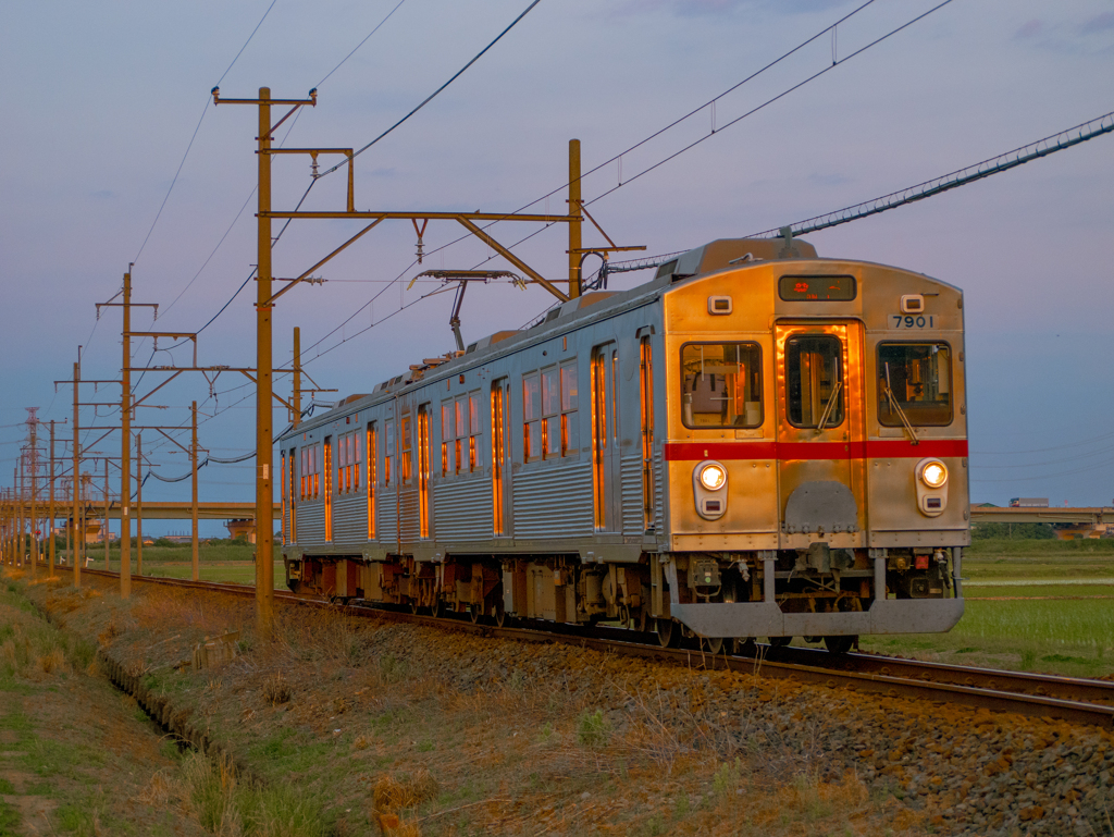 養老鉄道の旅 ＃4 夕陽