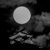 岐阜城と満月 ＃2