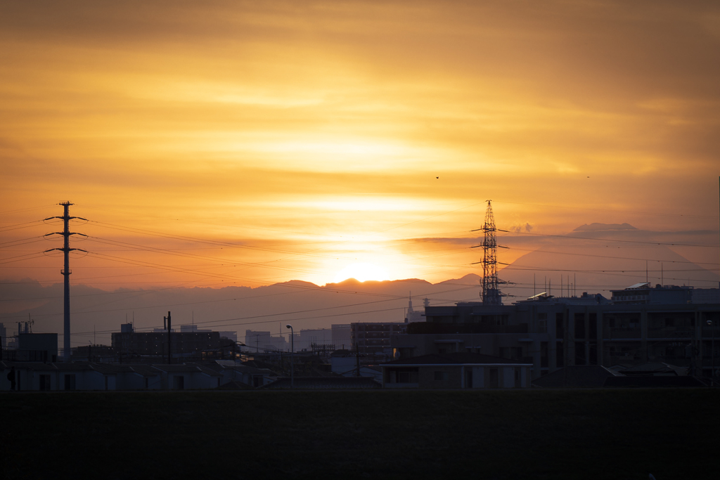夕暮れ