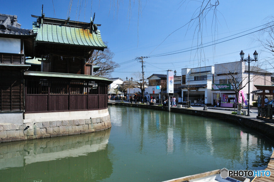 北原白秋生家付近にて