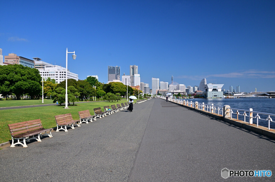 山下公園にて