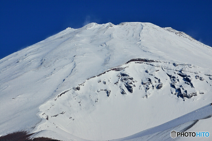 厳冬期の富士山