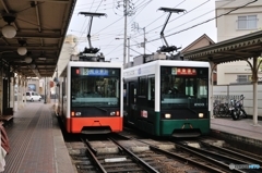 道後温泉駅にて