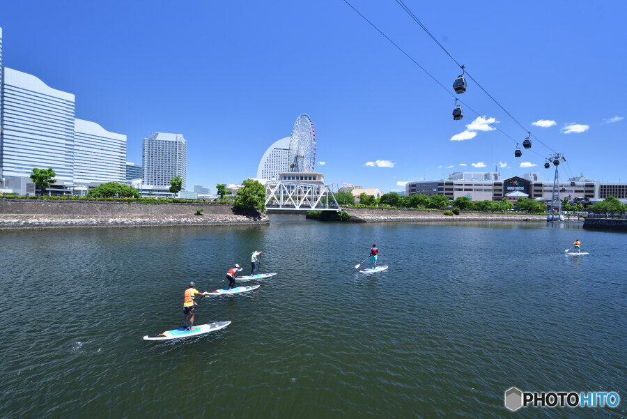 北仲通北第一公園付近にて
