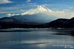 本栖湖からの富士山