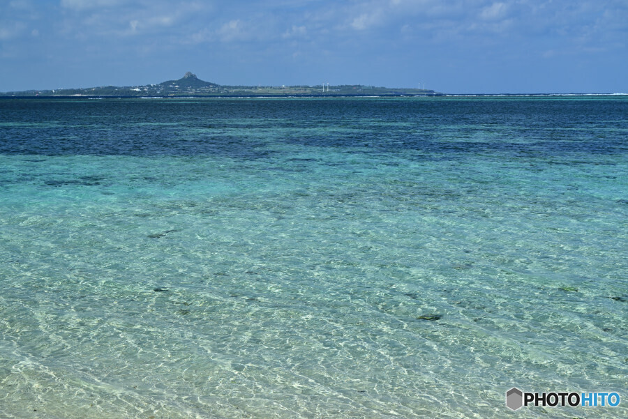 備瀬海岸にて