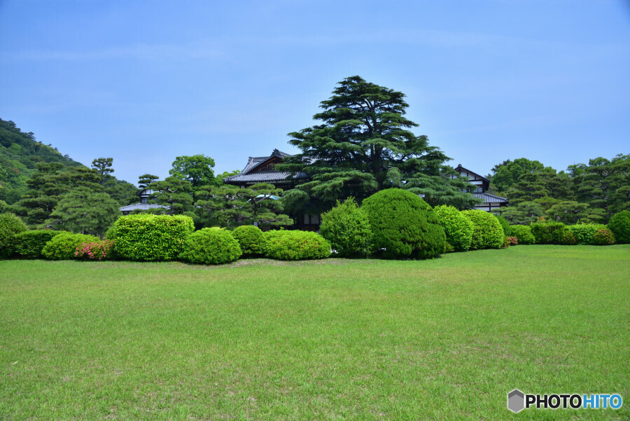 栗林公園にて